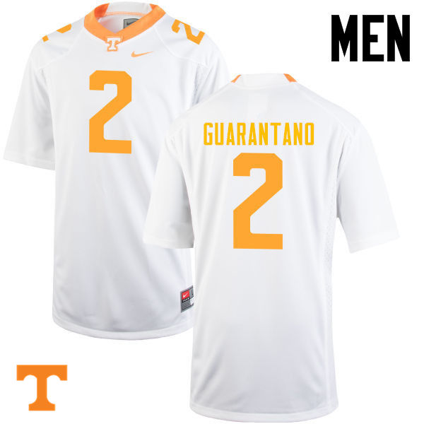 Men #2 Jarrett Guarantano Tennessee Volunteers College Football Jerseys-White
